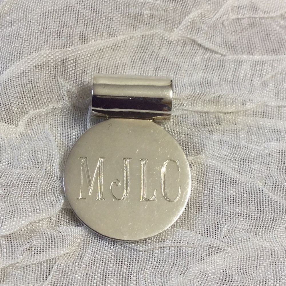 925 Silver Pendant & Ring w/ Initials